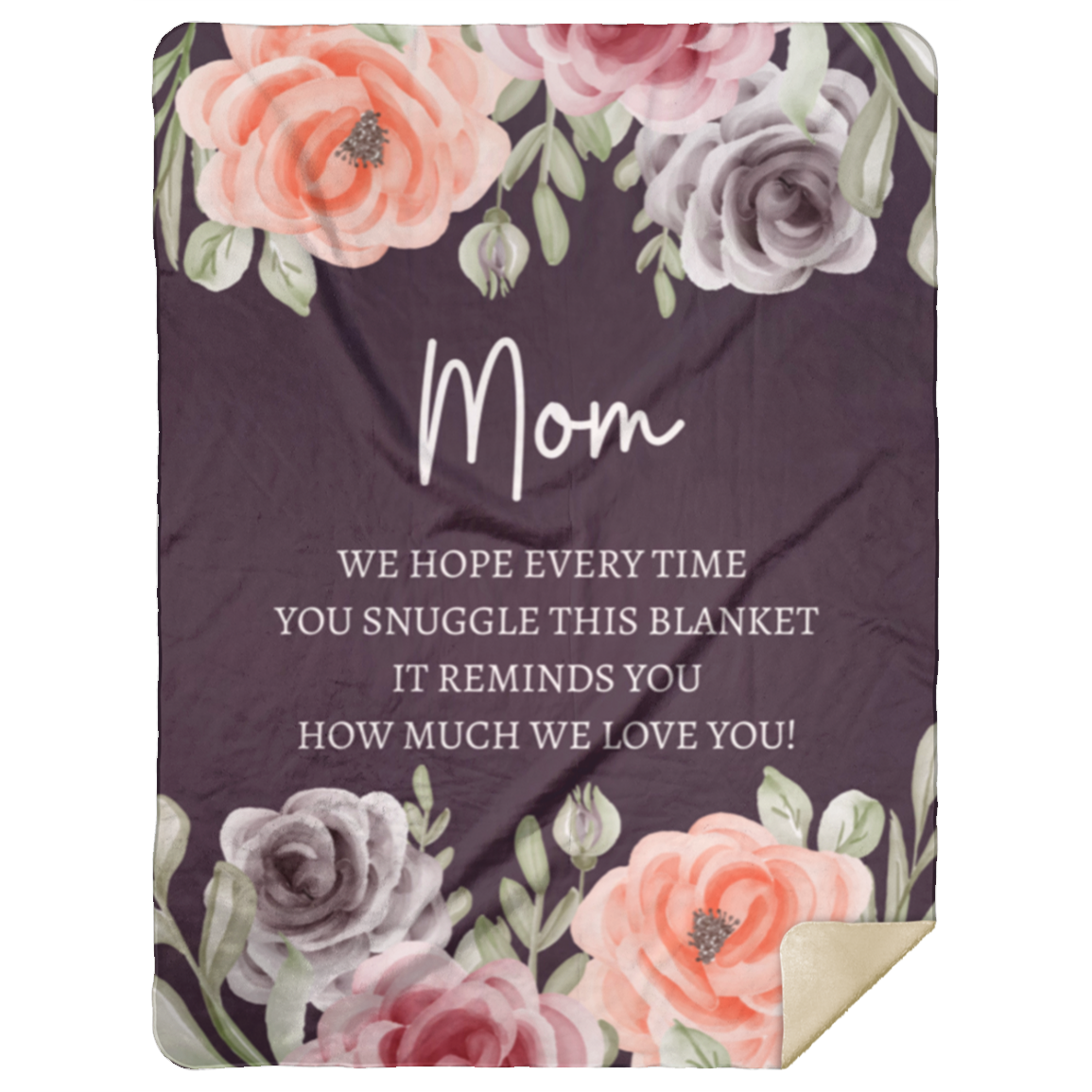 MOM FLOWER BLANKET | MOTHER'S DAY GIFT