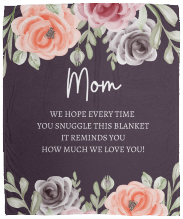 MOM FLOWER BLANKET | MOTHER'S DAY GIFT