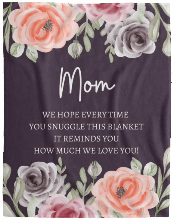 MOM FLOWER BLANKET | MOTHER'S DAY GIFT