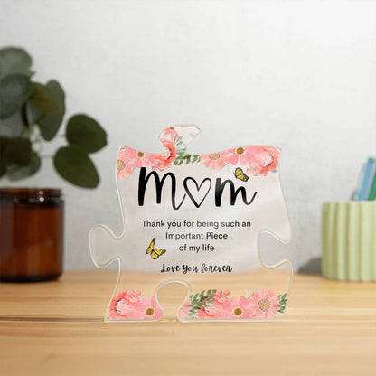 Mom Acrylic Puzzle Plaque