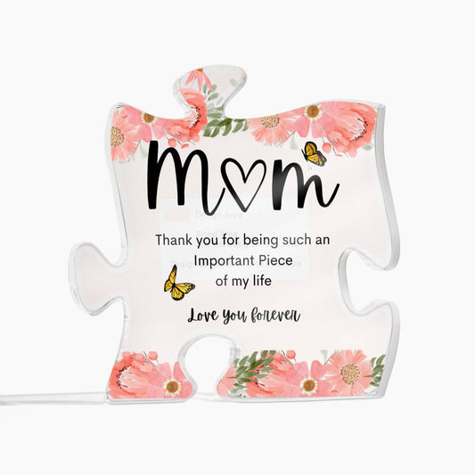 Mom Acrylic Puzzle Plaque