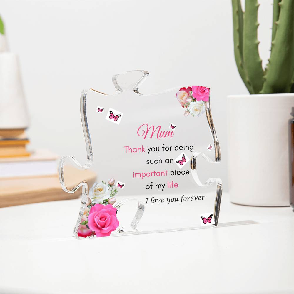 Mum - AcrylicPuzzle Plaque